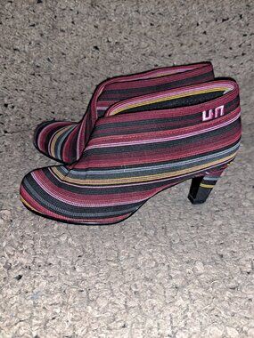 UNITED NUDE-Mid Fold-Colorful Ankle Boots-Textile-Size 36-Near Mint